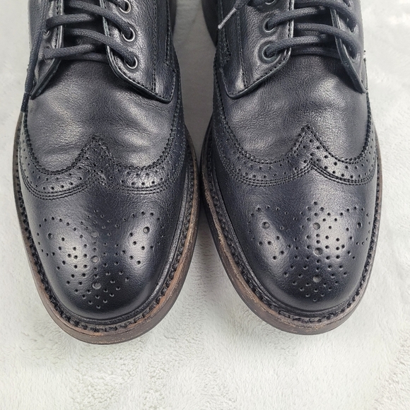 rag & bone Black Leather Brogue Derby Shoes main image 5